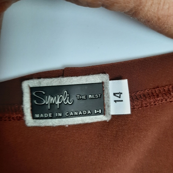 Sympli the best tank top women's plus size 14 Brown #A241222 - Picture 3 of 5